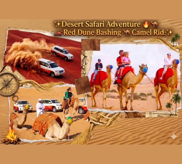 Dubai-Desert Safari Adventure 🔥🐪