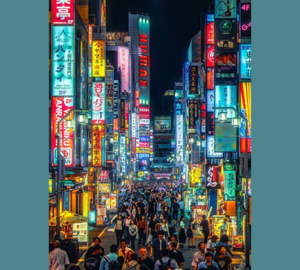 Shinjuku and Tokyo city lights